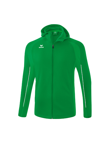 LIGA STAR Training Jacket with hood Material: 100% polyester; Inserts: 92% polyester