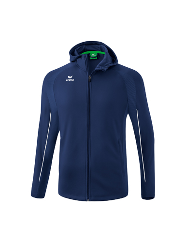 LIGA STAR Training Jacket with hood Material: 100% polyester; Inserts: 92% polyester