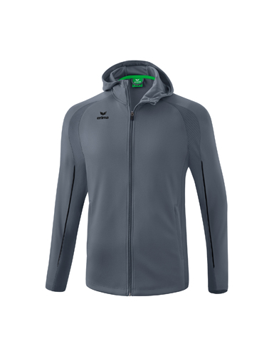 LIGA STAR Training Jacket with hood Material: 100% polyester; Inserts: 92% polyester