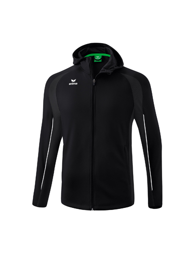 LIGA STAR Training Jacket with hood Material: 100% polyester; Inserts: 92% polyester